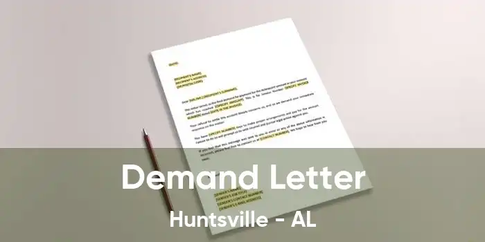 Demand Letter Huntsville - AL