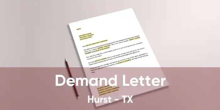 Demand Letter Hurst - TX