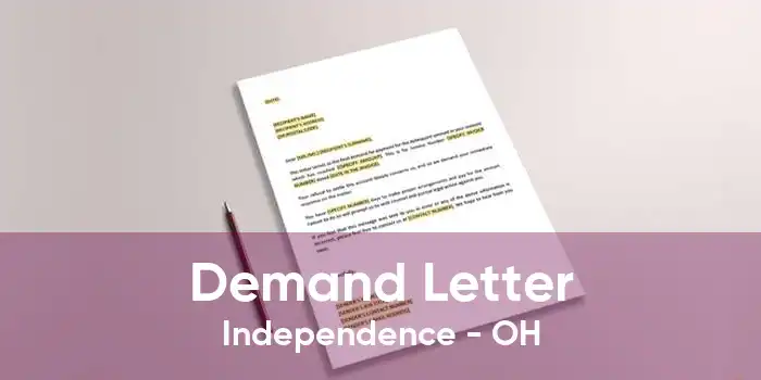 Demand Letter Independence - OH