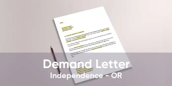 Demand Letter Independence - OR