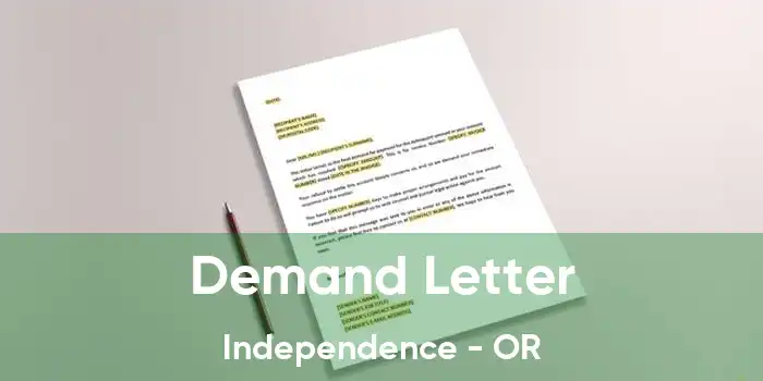 Demand Letter Independence - OR