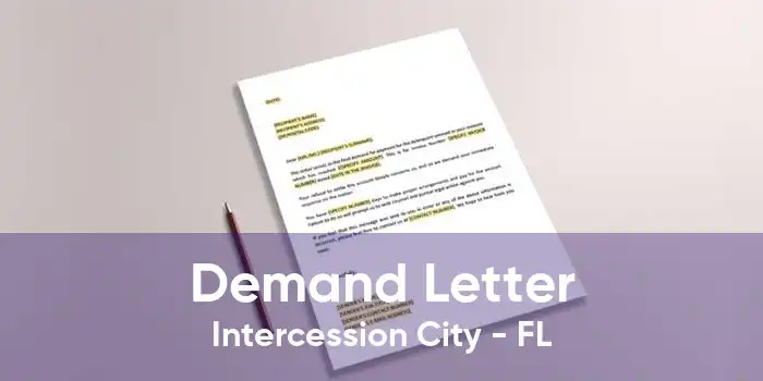 Demand Letter Intercession City - FL