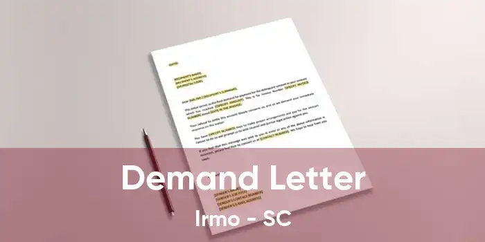 Demand Letter Irmo - SC