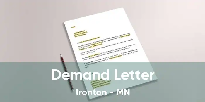 Demand Letter Ironton - MN