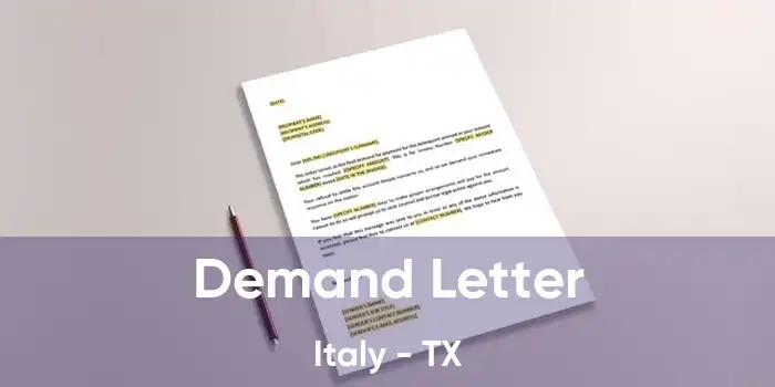  Demand Letter Italy - TX