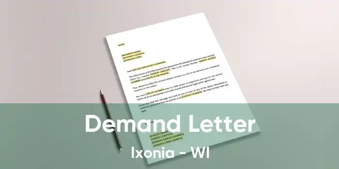 Demand Letter Ixonia - WI