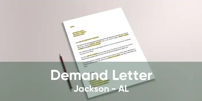 Demand Letter Jackson - AL