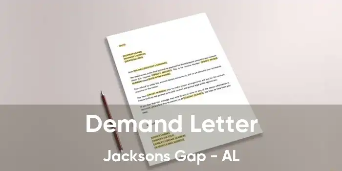 Demand Letter Jacksons Gap - AL