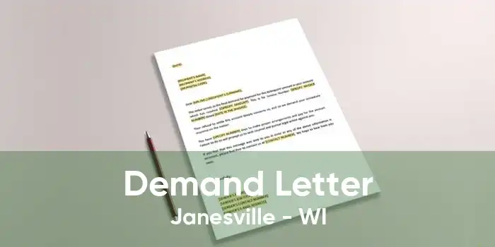 Demand Letter Janesville - WI
