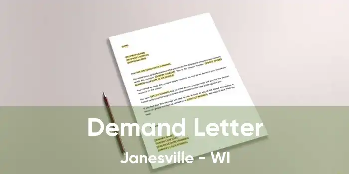 Demand Letter Janesville - WI