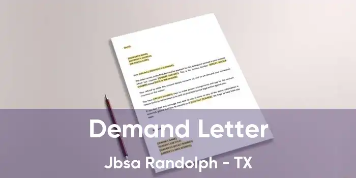 Demand Letter Jbsa Randolph - TX