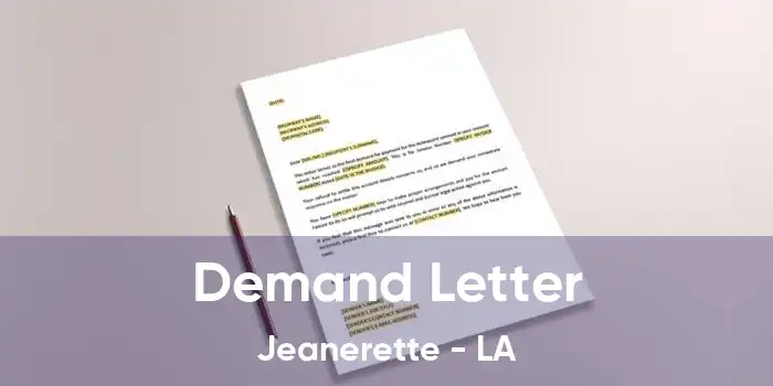 Demand Letter Jeanerette - LA