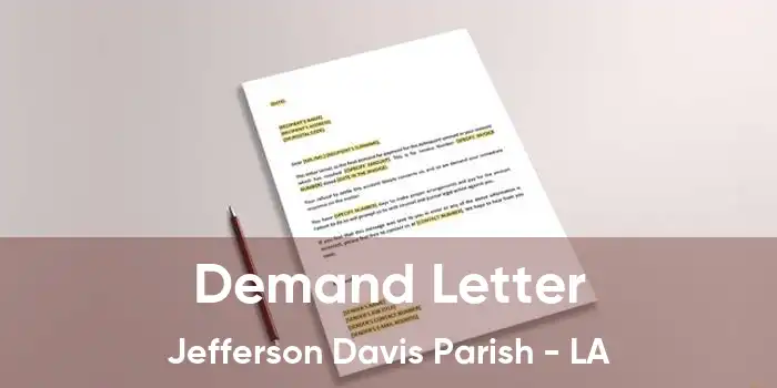  Demand Letter Jefferson Davis Parish - LA