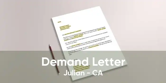Demand Letter Julian - CA