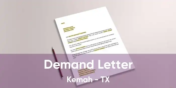 Demand Letter Kemah - TX