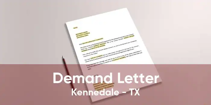 Demand Letter Kennedale - TX