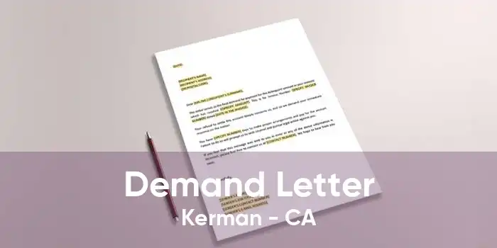 Demand Letter Kerman - CA