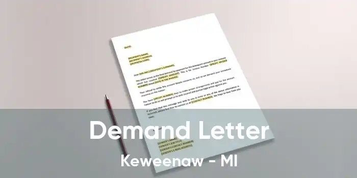  Demand Letter Keweenaw - MI