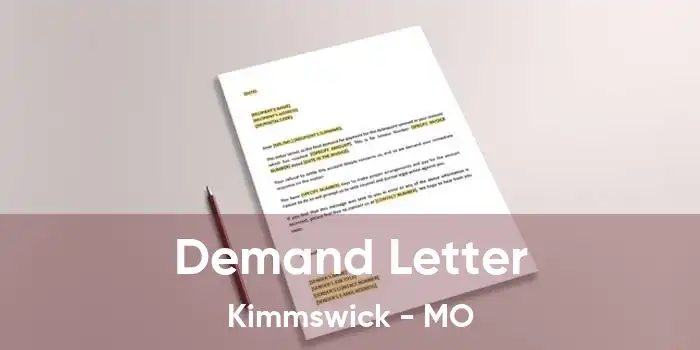 Demand Letter Kimmswick - MO