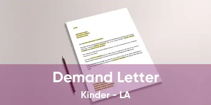  Demand Letter Kinder - LA