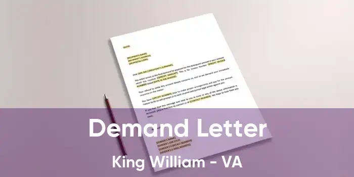  Demand Letter King William - VA