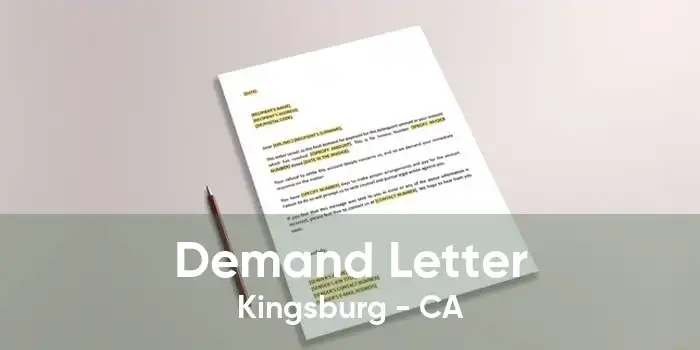 Demand Letter Kingsburg - CA
