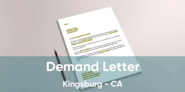 Demand Letter Kingsburg - CA