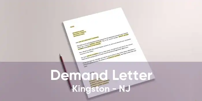Demand Letter Kingston - NJ