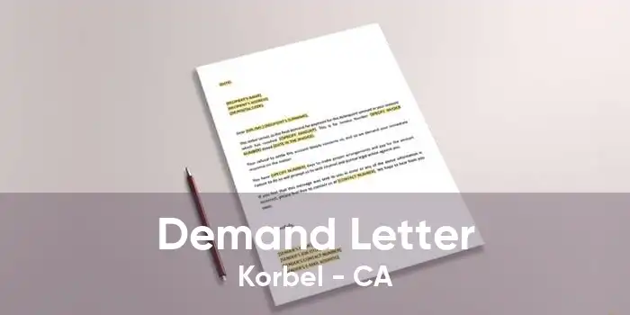 Demand Letter Korbel - CA