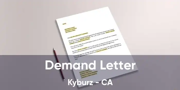 Demand Letter Kyburz - CA