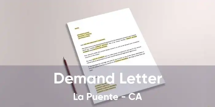  Demand Letter La Puente - CA
