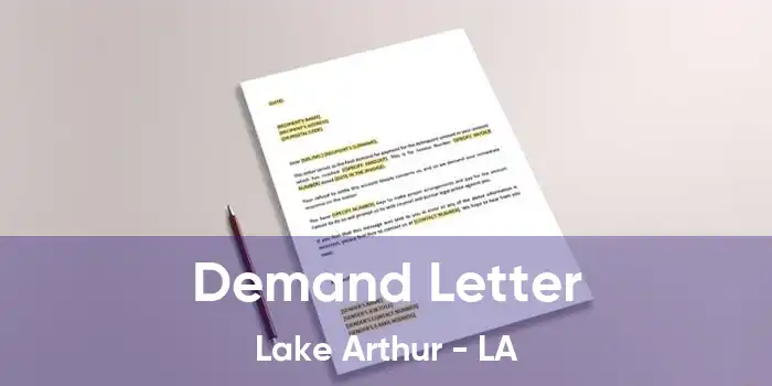  Demand Letter Lake Arthur - LA