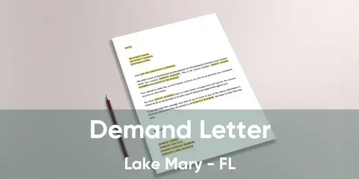  Demand Letter Lake Mary - FL