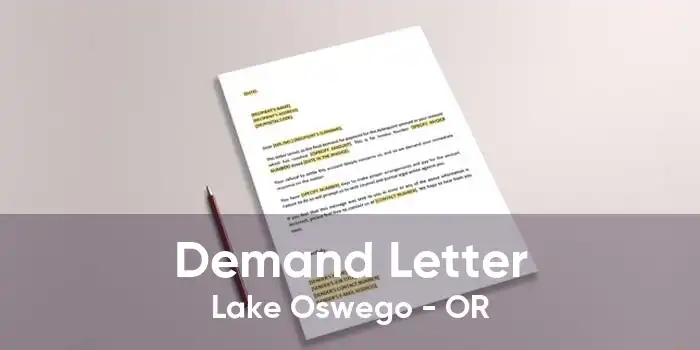 Demand Letter Lake Oswego - OR