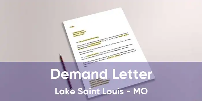 Demand Letter Lake Saint Louis - MO