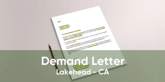 Demand Letter Lakehead - CA