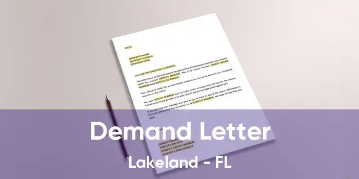  Demand Letter Lakeland - FL