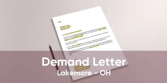 Demand Letter Lakemore - OH