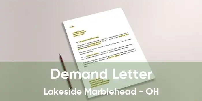 Demand Letter Lakeside Marblehead - OH