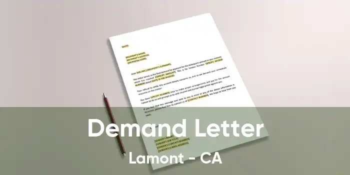 Demand Letter Lamont - CA