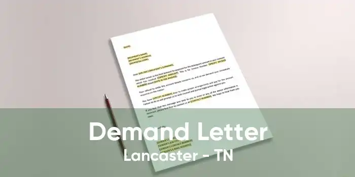 Demand Letter Lancaster - TN