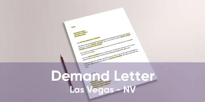 Demand Letter Las Vegas - NV
