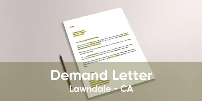 Demand Letter Lawndale - CA