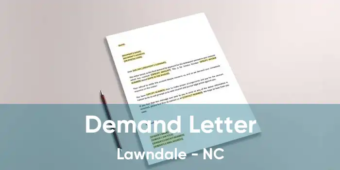 Demand Letter Lawndale - NC