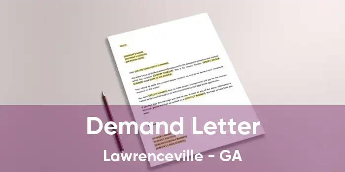 Demand Letter Lawrenceville - GA