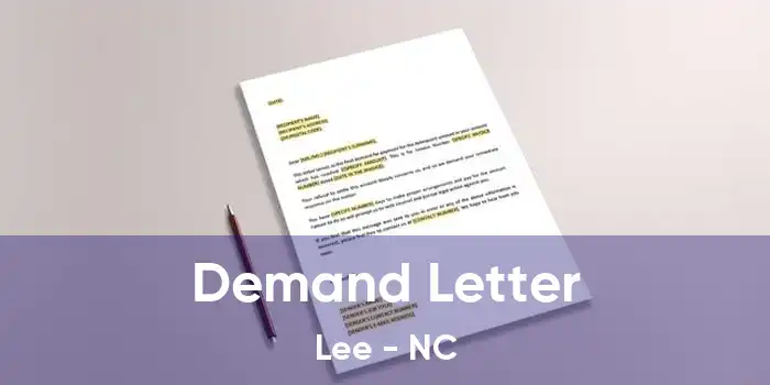  Demand Letter Lee - NC