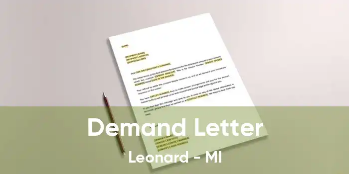 Demand Letter Leonard - MI