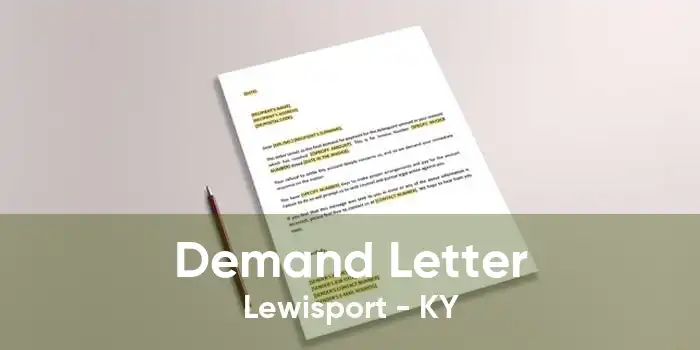Demand Letter Lewisport - KY