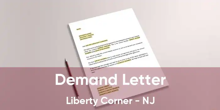 Demand Letter Liberty Corner - NJ