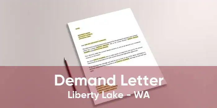 Demand Letter Liberty Lake - WA